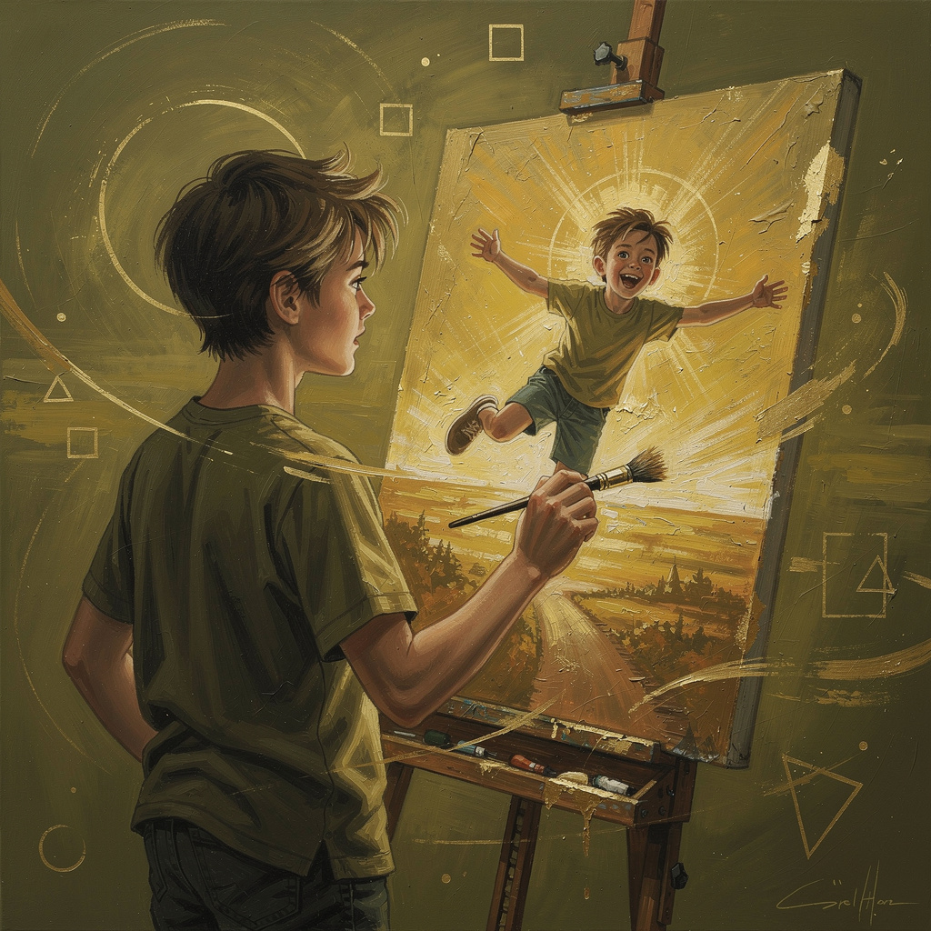Dreams in Olive and Gold